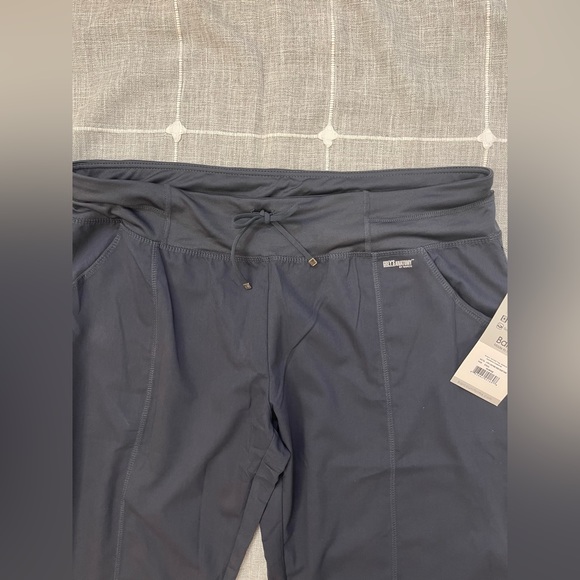 NEW Greys Anatomy 4 Pocket Yoga Knit Waist Scrub Pants in Steel Sz XL - Picture 4 of 10